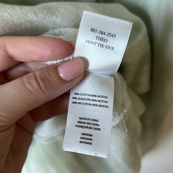 Rails Theo Mint Green Tie Dye Crewneck Sweatshirt - Picture 9 of 10